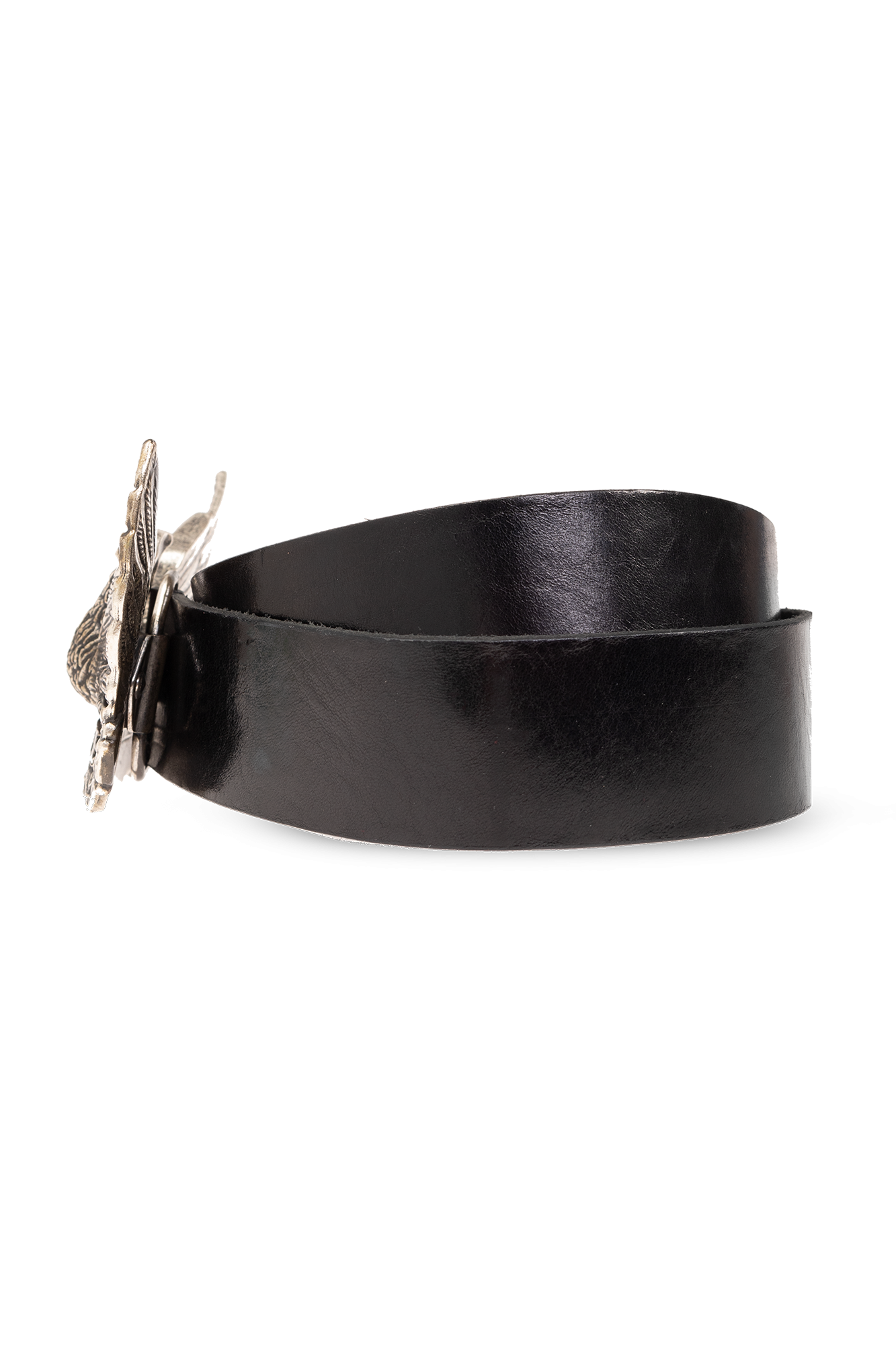 Black 'PHOENIX' leather belt Diesel - SchaferandweinerShops